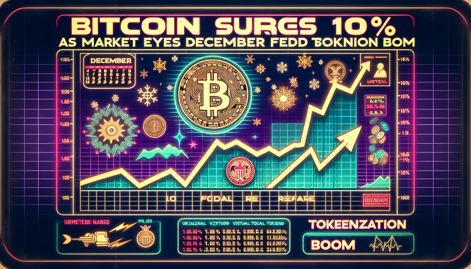 Bitcoin Surges 10% as Market Eyes December Fed Shift and Tokenization Boom