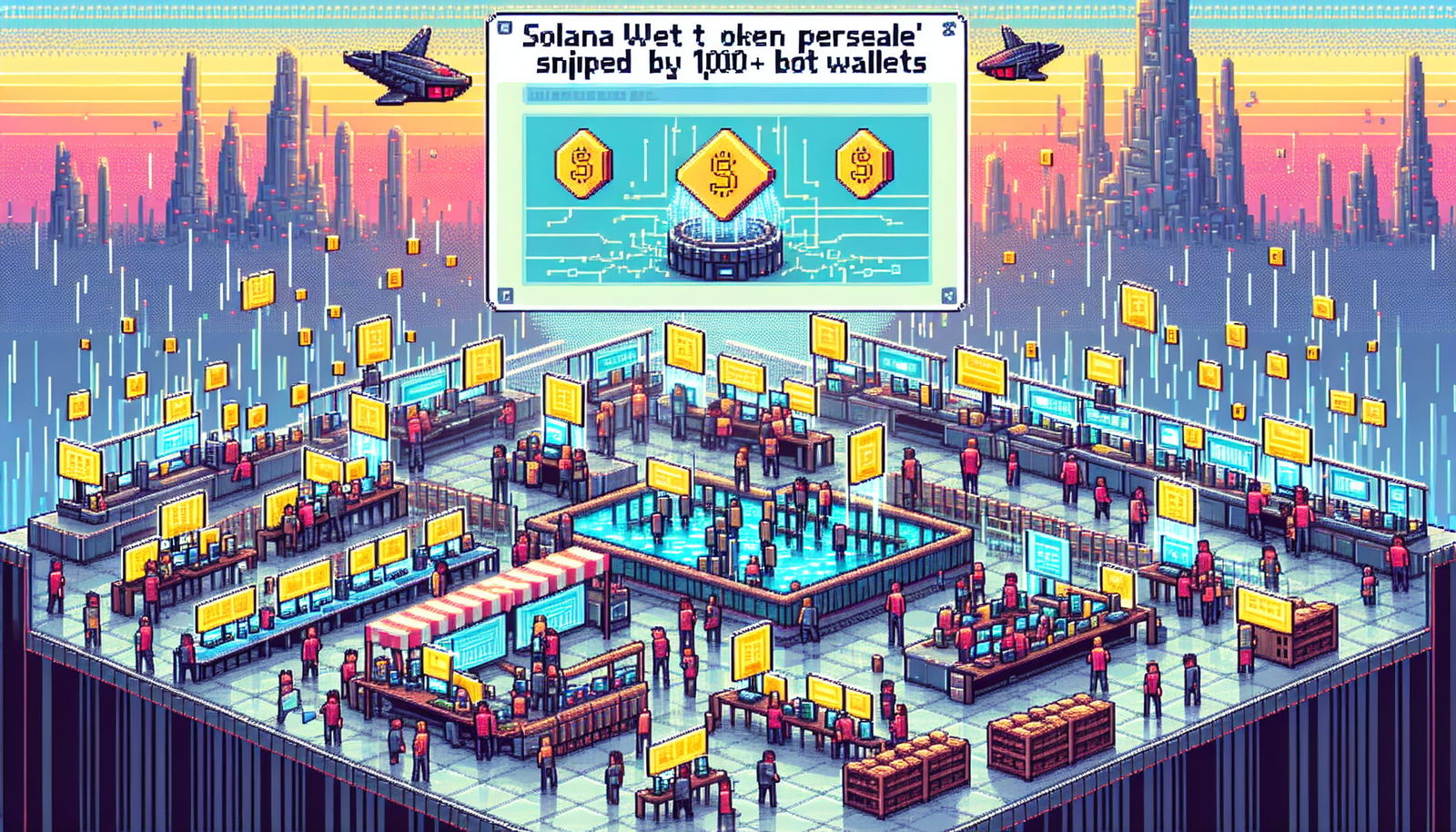 Solana Wet Token Presale Sniped by 1,000+ Bot Wallets