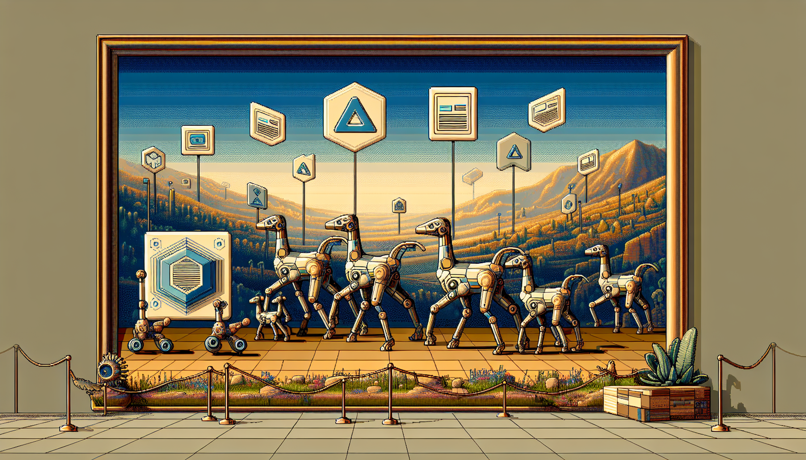 Beeple’s Robot Quadrupeds Print Art and NFTs at Art Basel