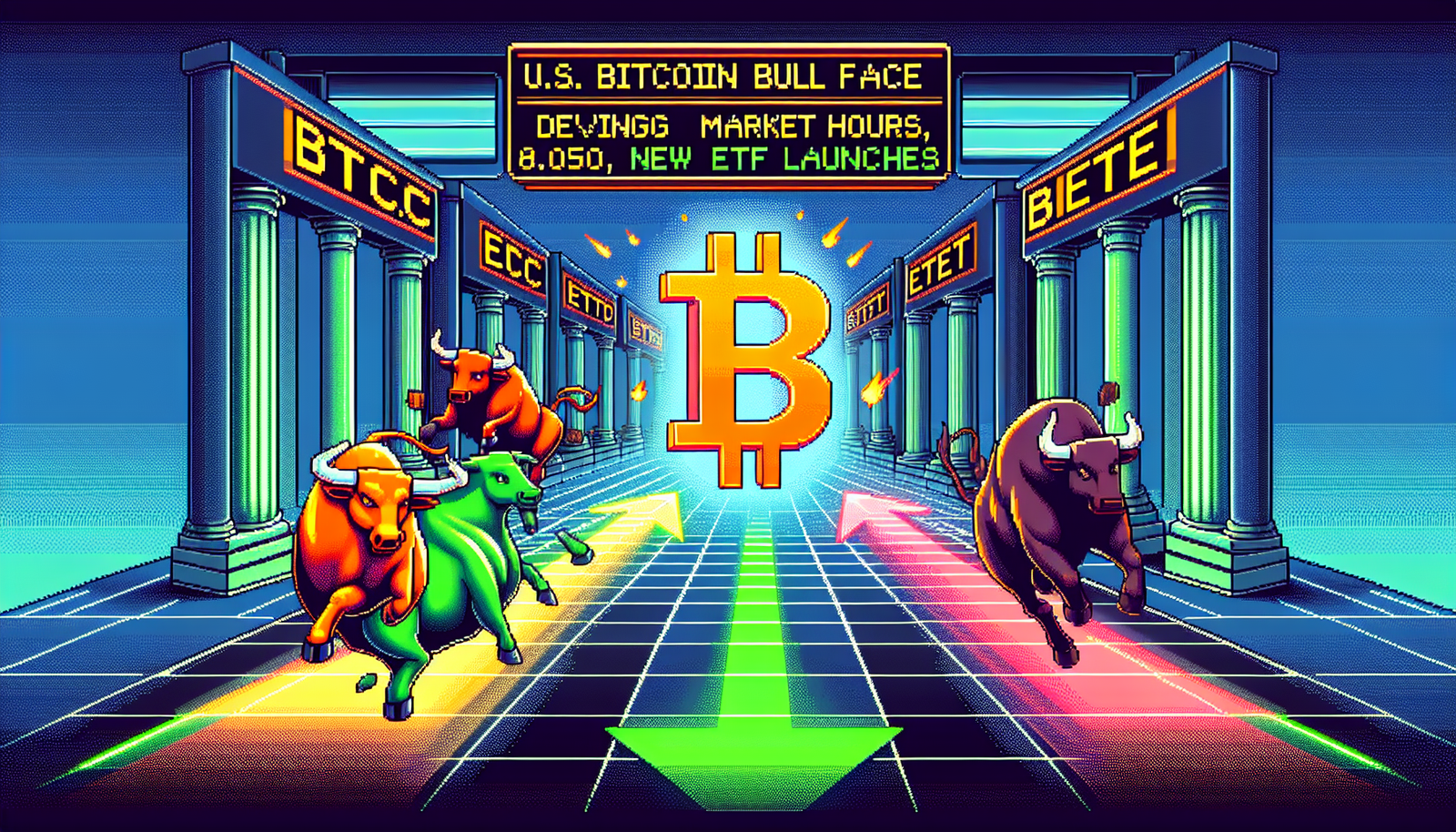 U.S. Bitcoin Bulls Face Declines During Market Hours, New ETF Launches