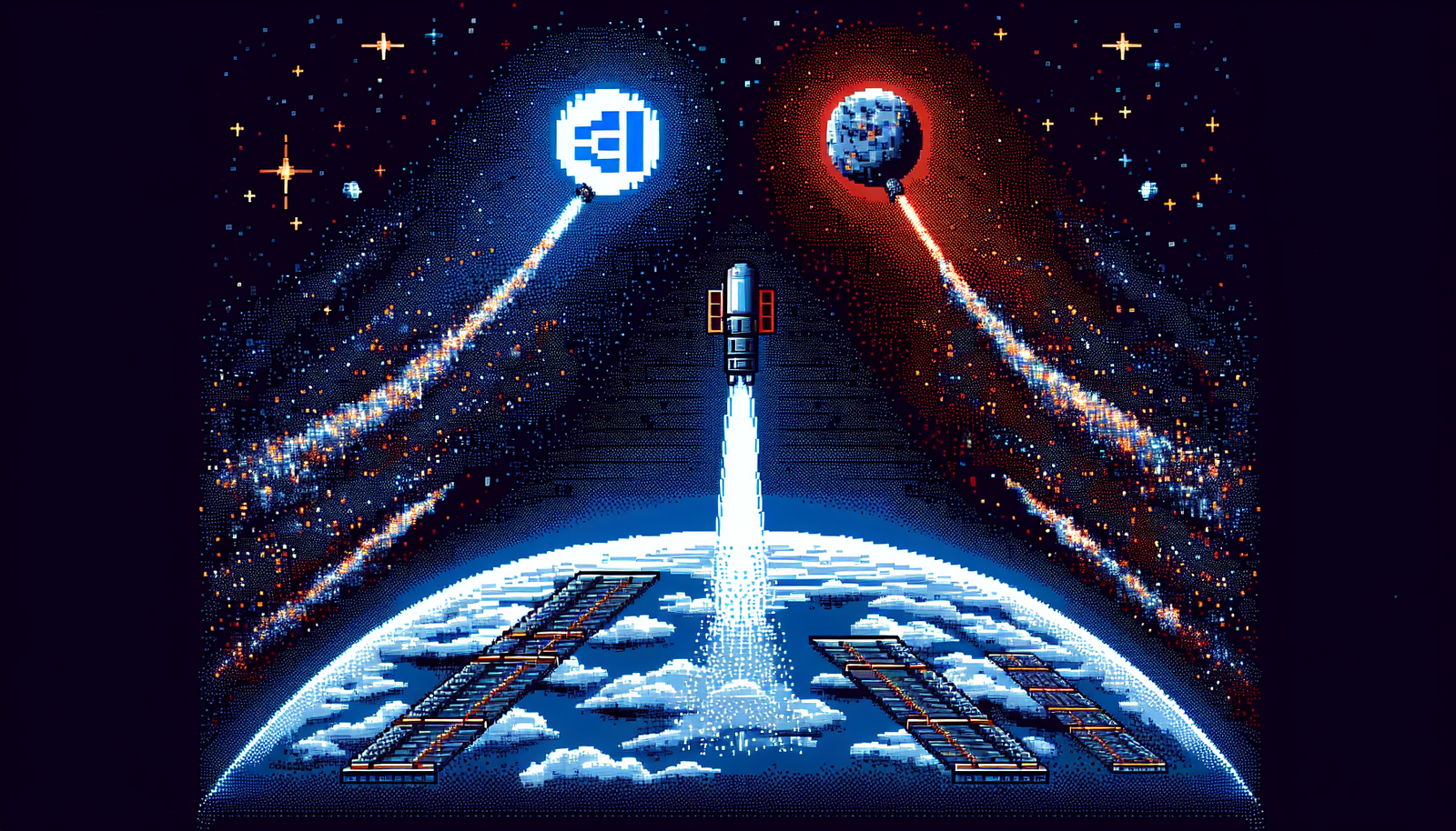 Blue Origin, SpaceX Race to Build AI Data Centers in Orbit