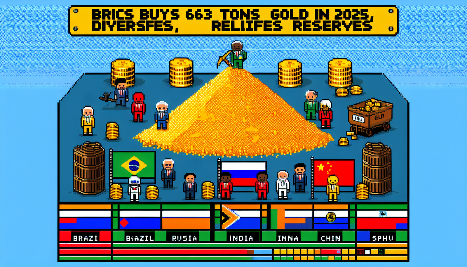 BRICS Buys 663 Tons Gold in 2025, Diversifies Reserves