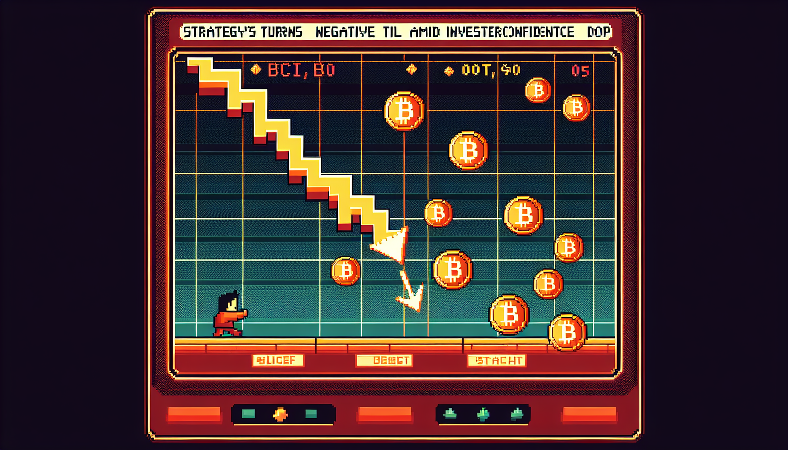 Strategy's BTC Yield Turns Negative Amid Investor Confidence Drop