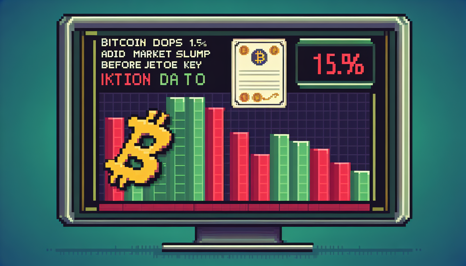 Bitcoin Drops 1.5% Amid Market Slump Before Key Inflation Data