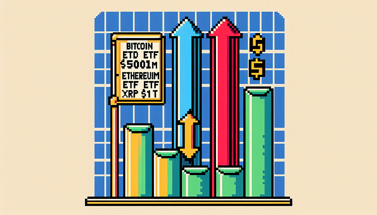Bitcoin, Ethereum ETFs See $500M Outflows as XRP Funds Top $1B