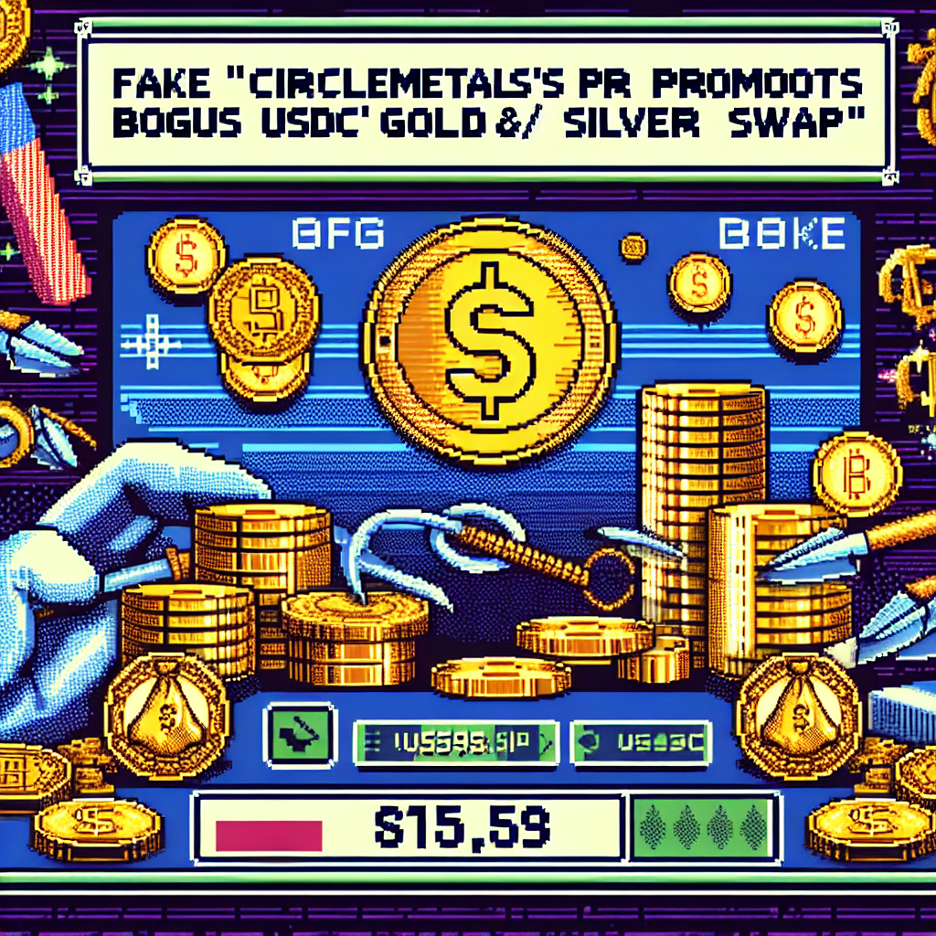 Fake 'CircleMetals' PR Promotes Bogus USDC Gold/Silver Swap.