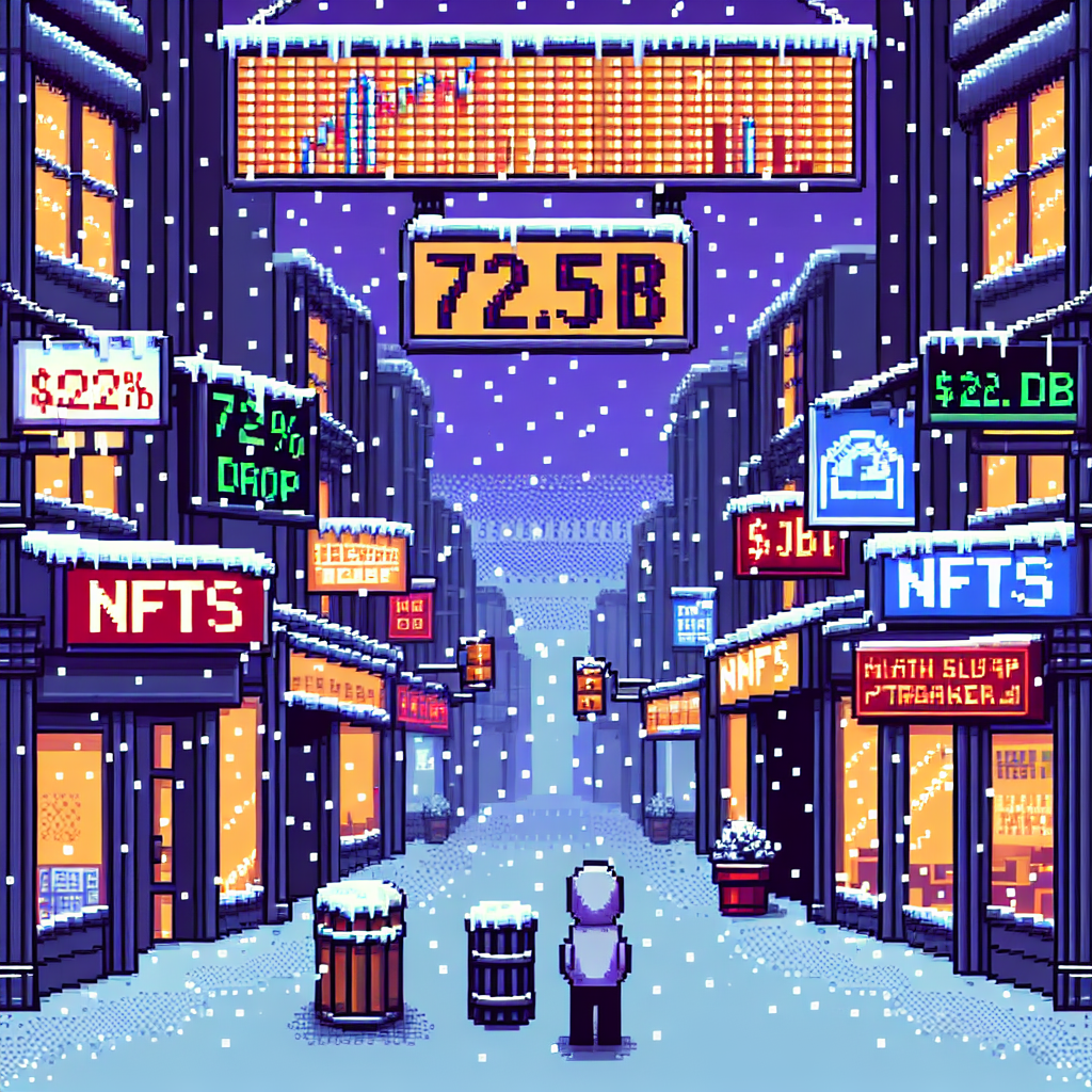 NFT Market Falls to $2.5B in December - 72% Drop amid slumps