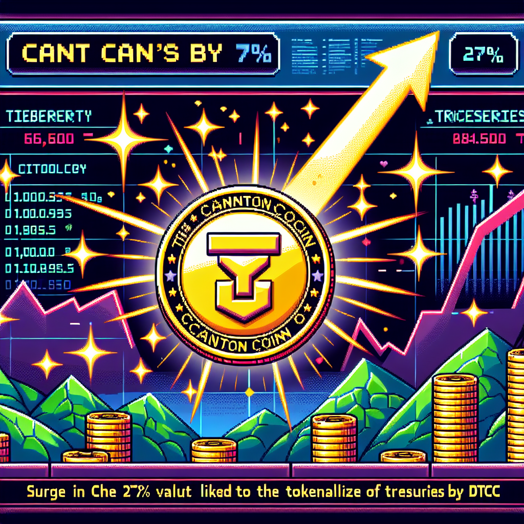 Canton Coin surges 27% after DTCC tokenizes Treasuries boost