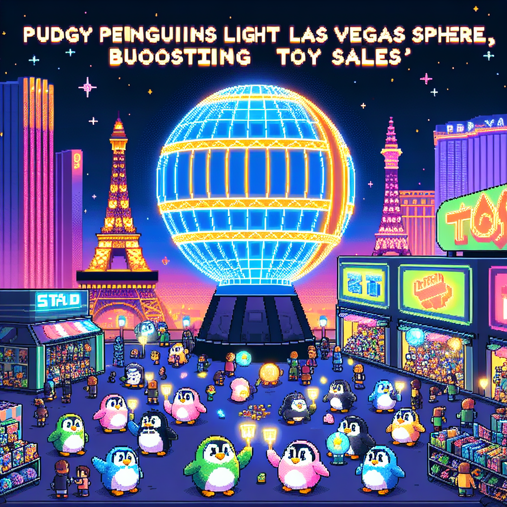 Pudgy Penguins Light Up Las Vegas Sphere, Boosting Toy Sales