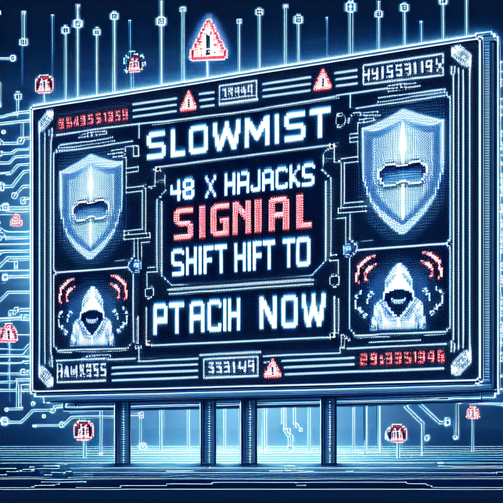 SlowMist: 48 X hijacks signal shift to phishing attacks now.