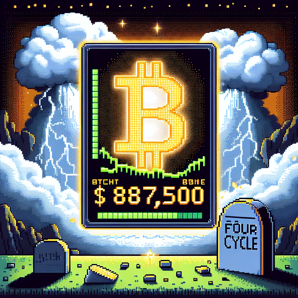 Bitcoin at $87,500 as volatility looms; four-year cycle dies