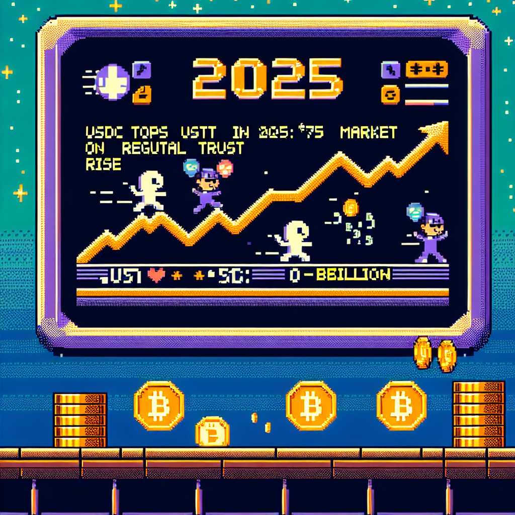 USDC Tops USDT in 2025: $75B Market on Regulatory Trust Rise
