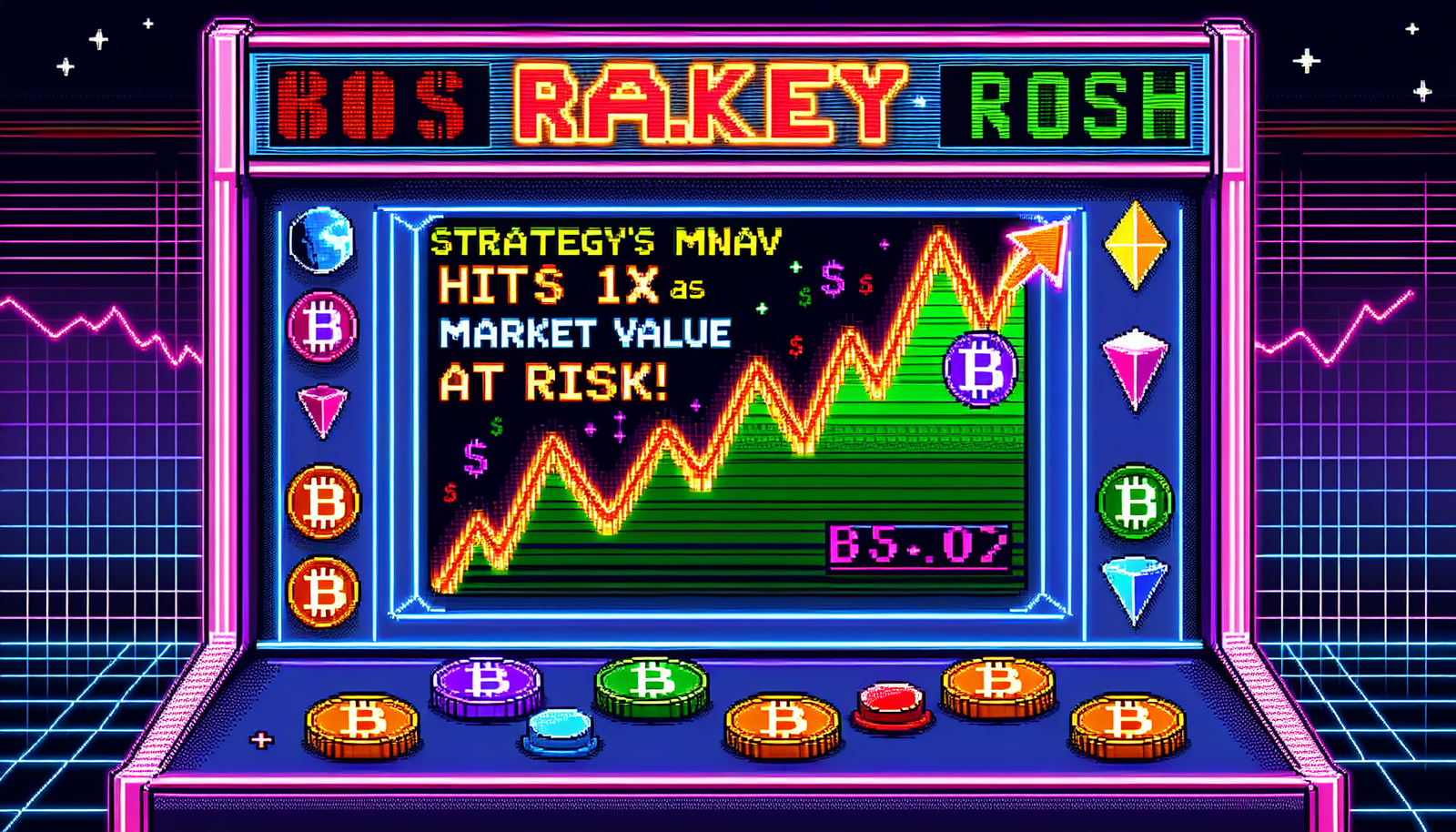 Strategy's mNAV Hits 1x as Market Value Matches BTC At risk!