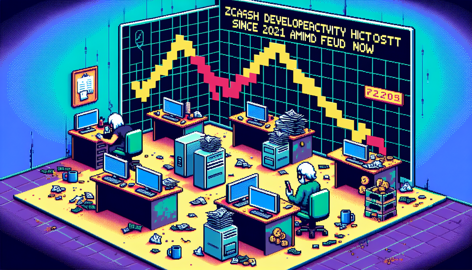 Zcash developer activity hits lowest since 2021 amid feud now