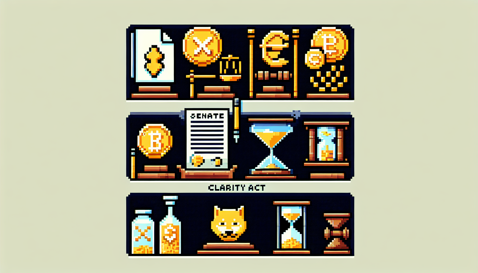 Senate Delays CLARITY Act; XRP, SOL, DOGE, LINK Gain Parity.