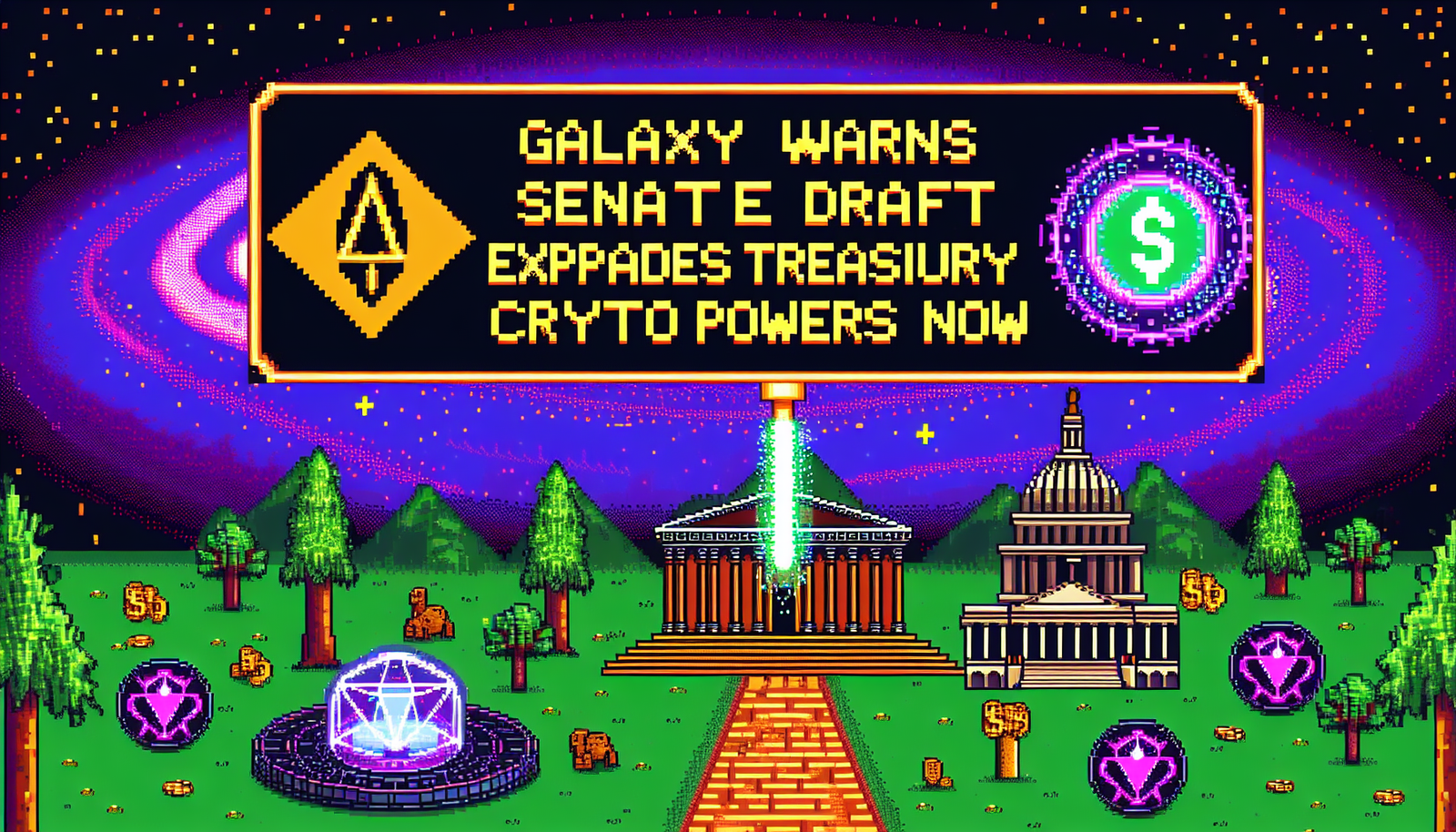 Galaxy Warns Senate Draft Expands Treasury Crypto Powers Now
