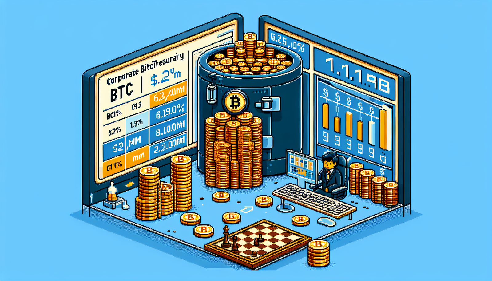 Strategy Holds 62% as Corporate BTC Treasuries Hit 1.11M Now