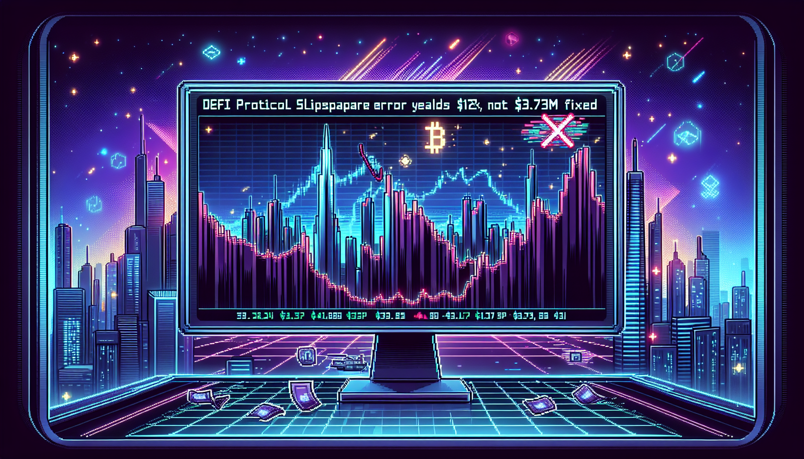 DeFi protocol slippage error yields $112K, not $3.73M fixed.