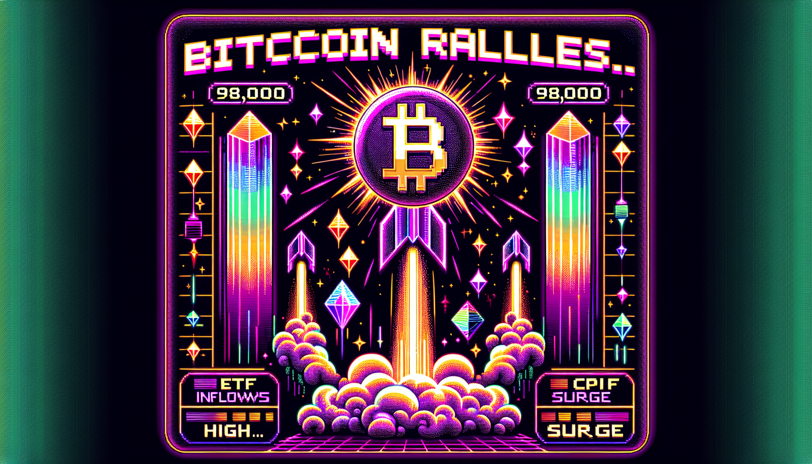 Bitcoin rallies to near $98,000 amid ETF inflows, CPI surge!