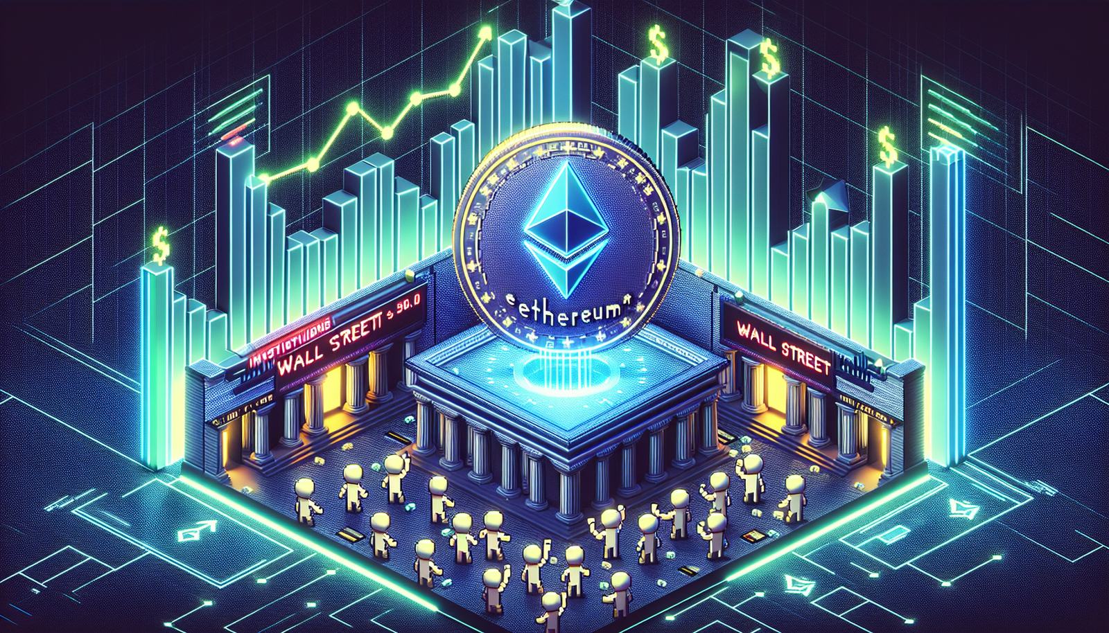 Institutions Bet on Ethereum as Wall Street's Token Hub Rise