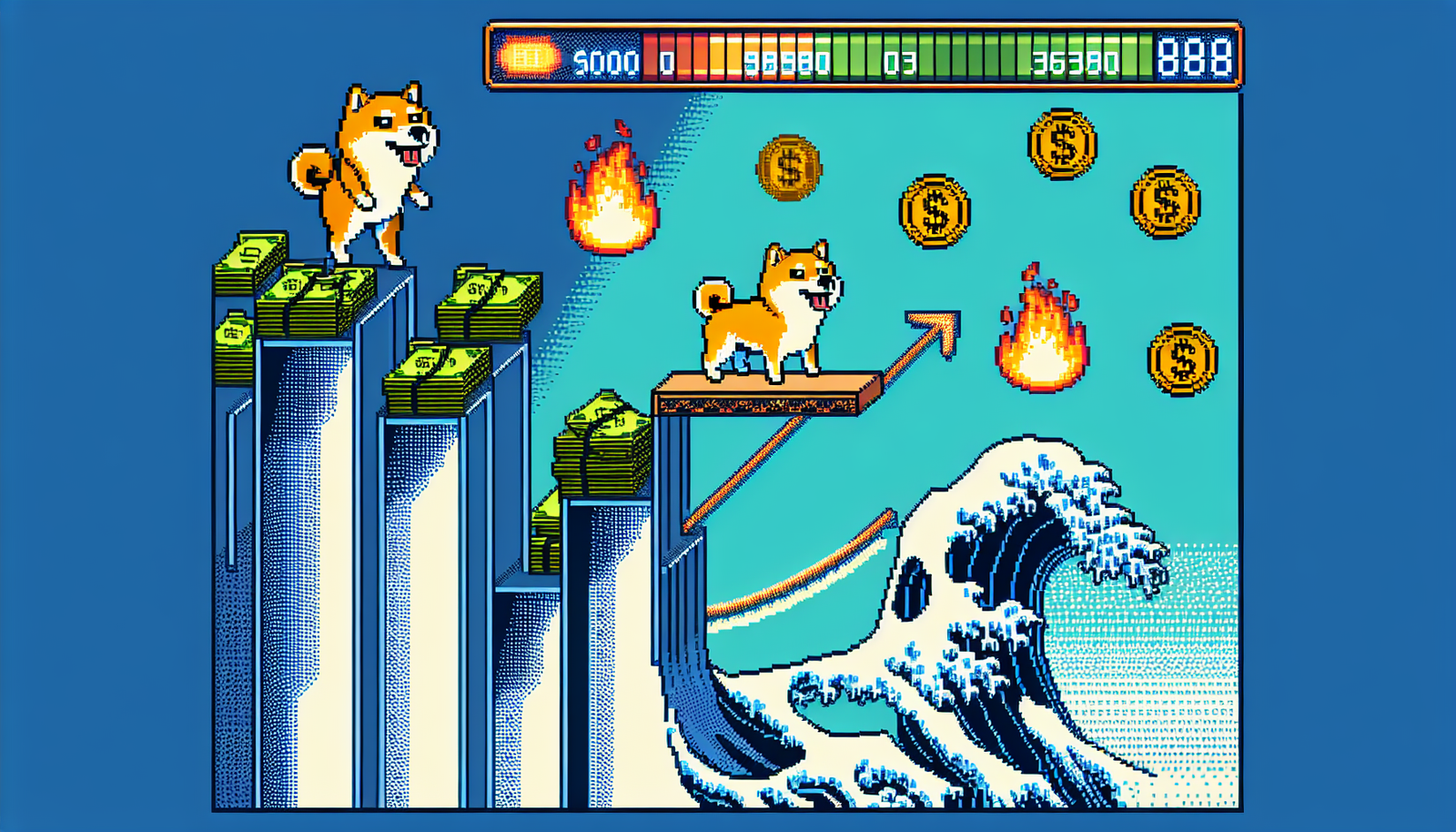Shiba Inu Wavers Amid Burns, Liquidity and Retail Hype Surge