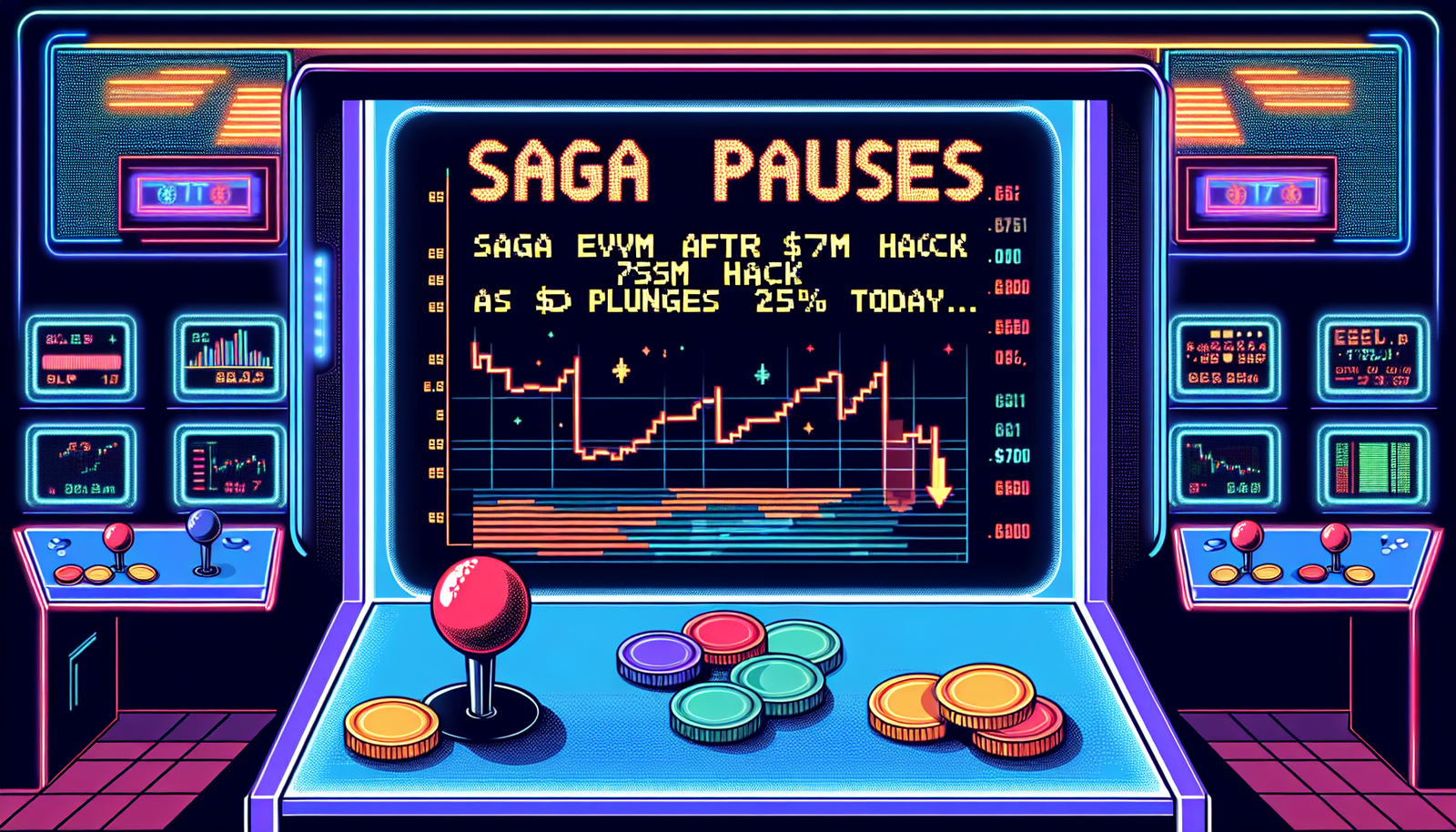 Saga pauses SagaEVM after $7M hack as $D plunges 25% today..