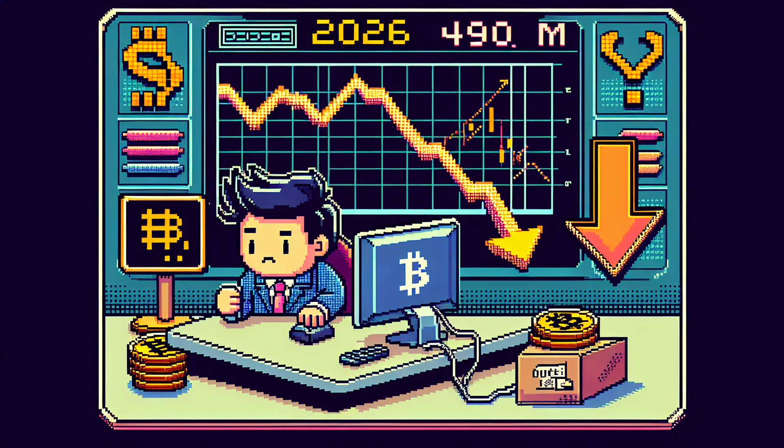 Bitcoin Erases 2026 Gains; $490M ETF Outflows Stun —Rally?!!