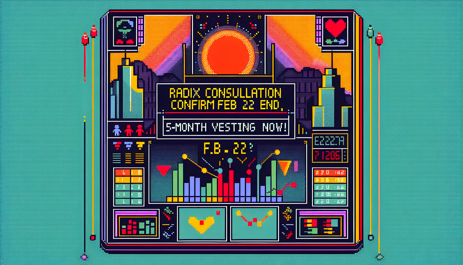 Radix consultation confirms Feb 22 end, 5-month vesting now!