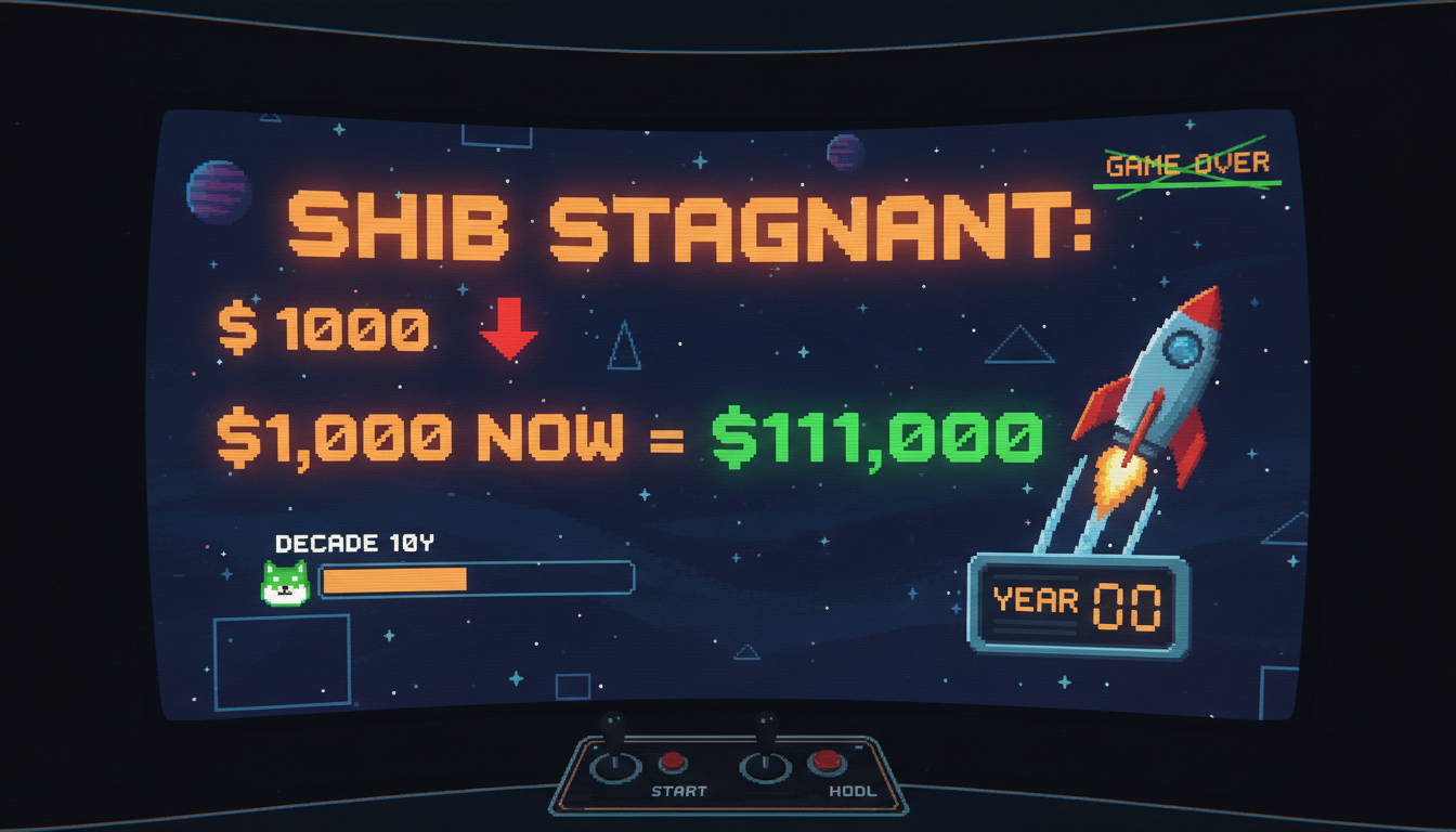 SHIB stagnant: $1,000 now could equal $111,000 in decade 10y