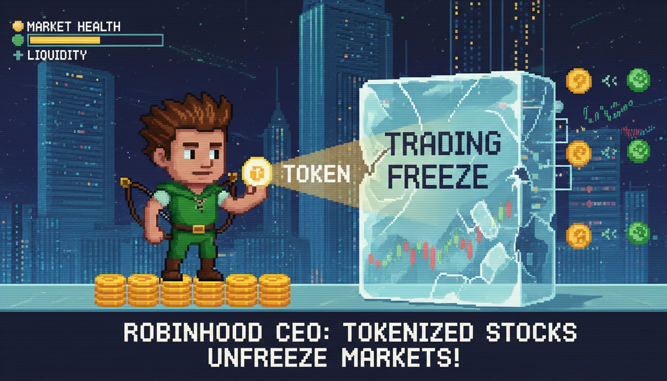 Robinhood CEO says tokenized stocks can stop future freezes.
