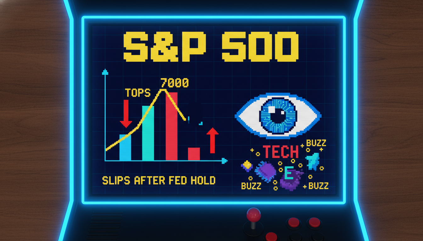 S&P 500 Tops 7,000 Then Slips After Fed Hold; Tech Eyes Buzz