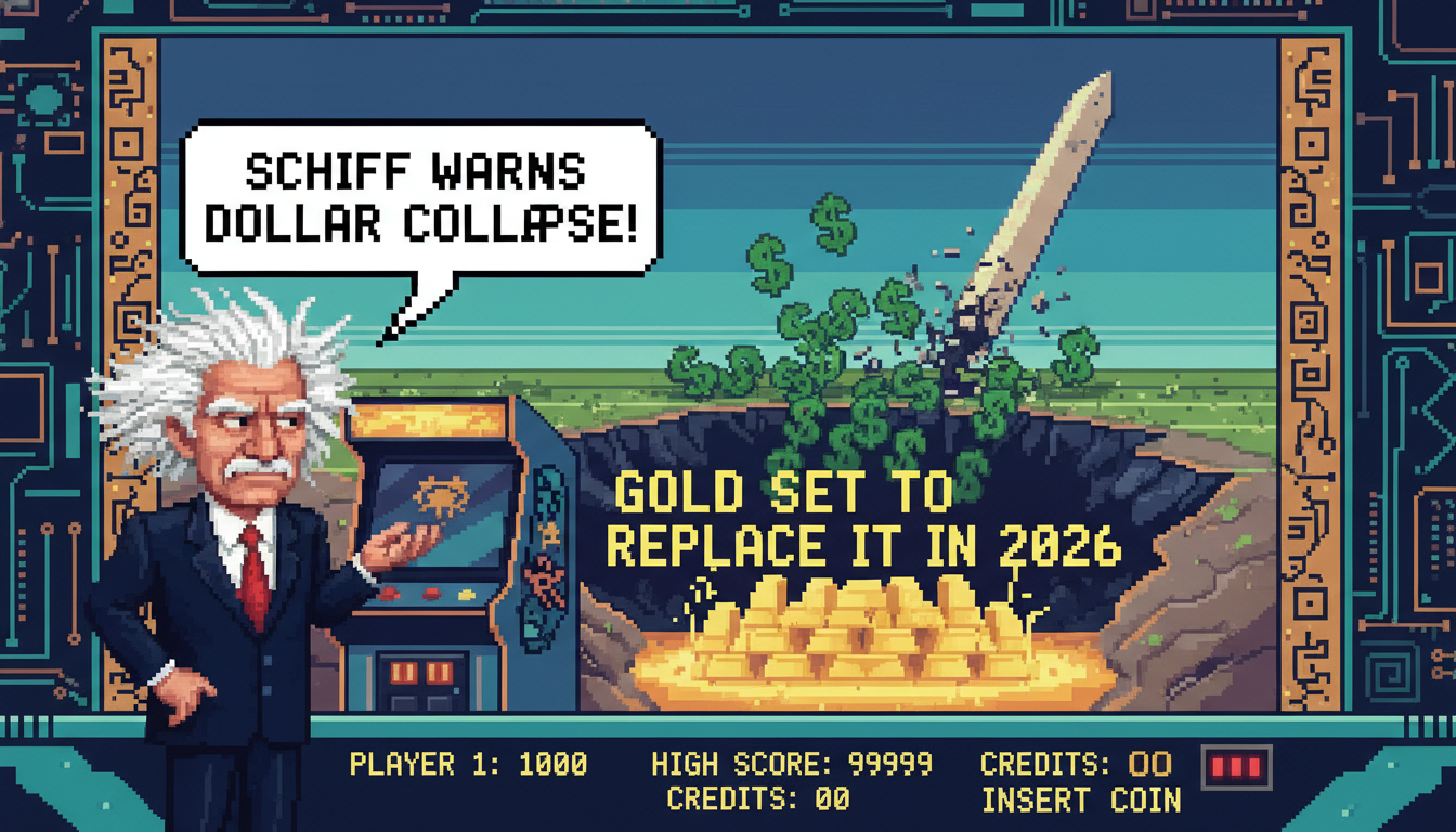 Schiff Warns Dollar Collapse; Gold Set to Replace It in 2026