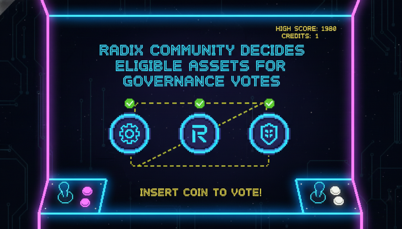 Radix Community Decides Eligible Assets for Governance Votes