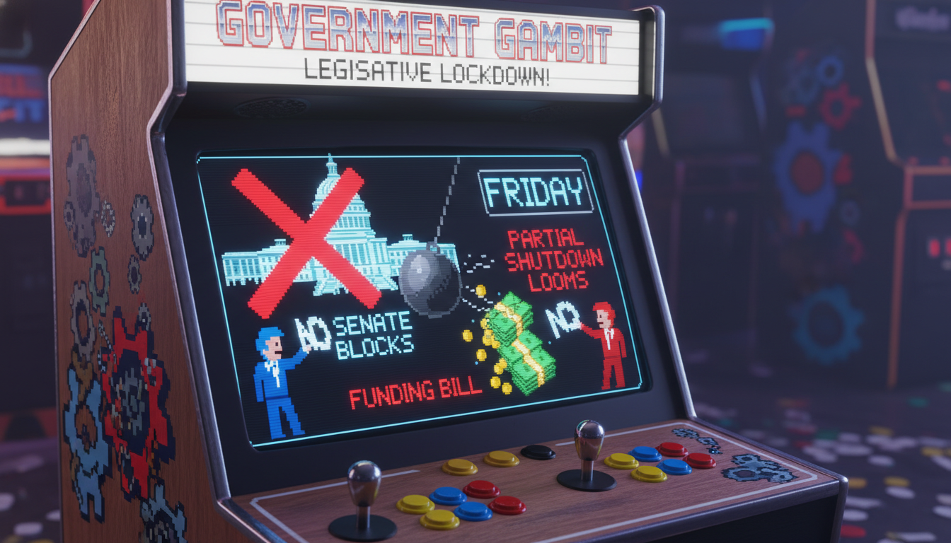 Senate blocks funding bill, partial shutdown looms Friday