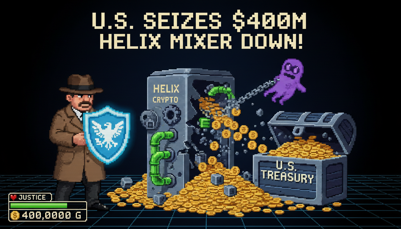 U.S. Seizes $400M in Assets From Helix Crypto Mixer
