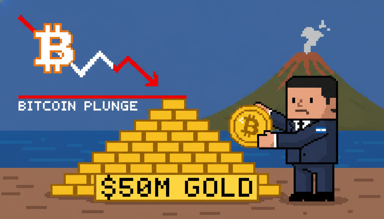 El Salvador Buys $50M in Gold Amid Bitcoin Price Plunge
