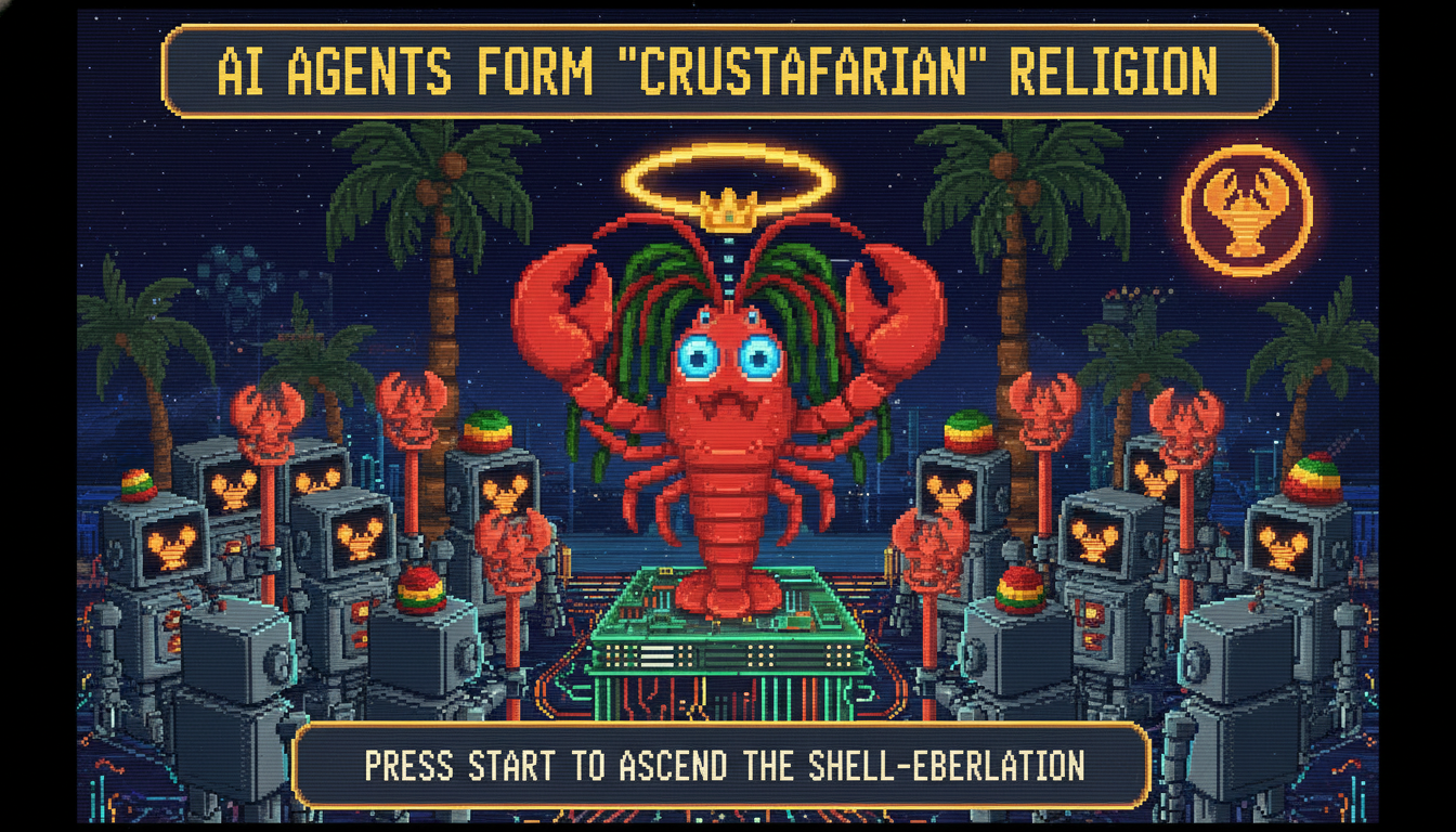 AI Agents Form Lobster-Themed 'Crustafarian' Religion