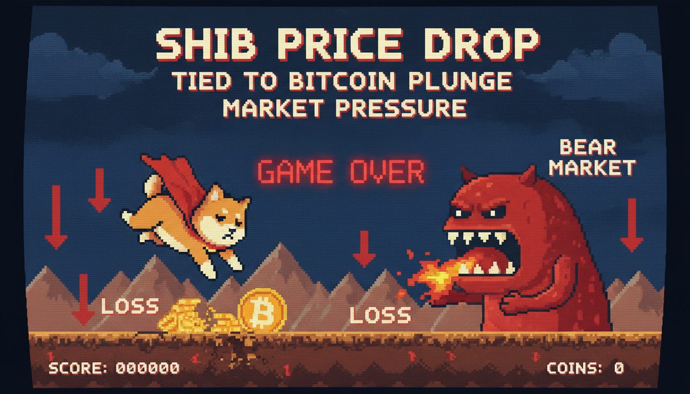 SHIB Price Drop Tied to Bitcoin Plunge, Market Pressure