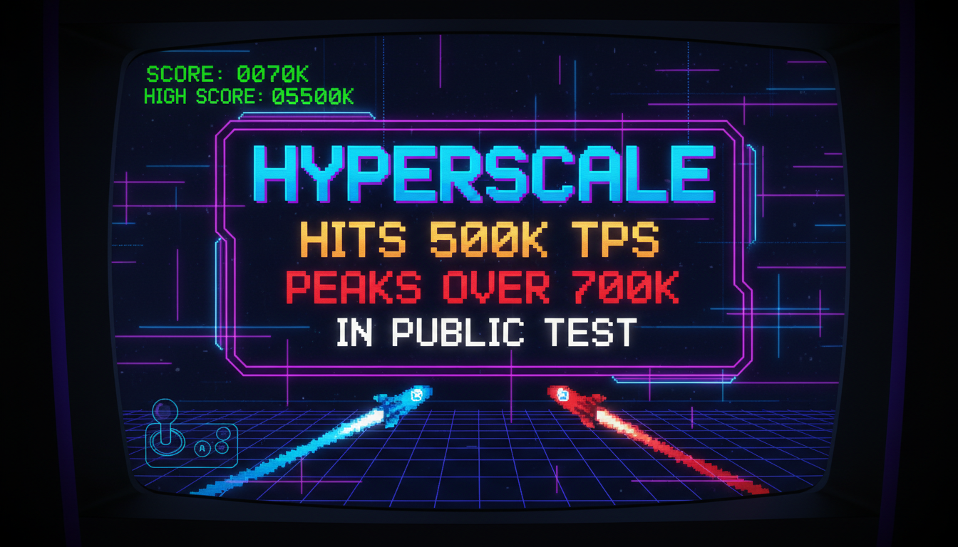 Hyperscale hits 500k TPS, peaks over 700k in public test