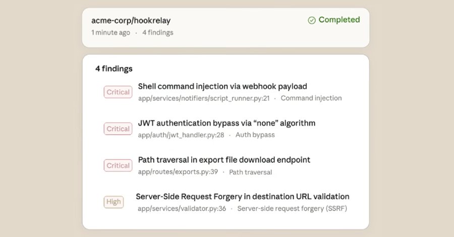 Anthropic's AI Scans Code for Security Flaws