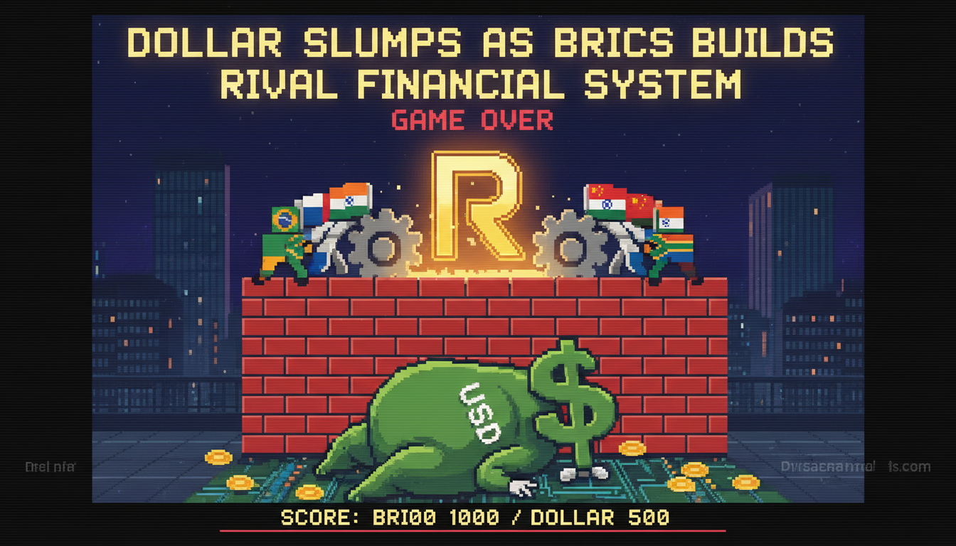 Dollar Slumps as BRICS Builds Rival Financial System