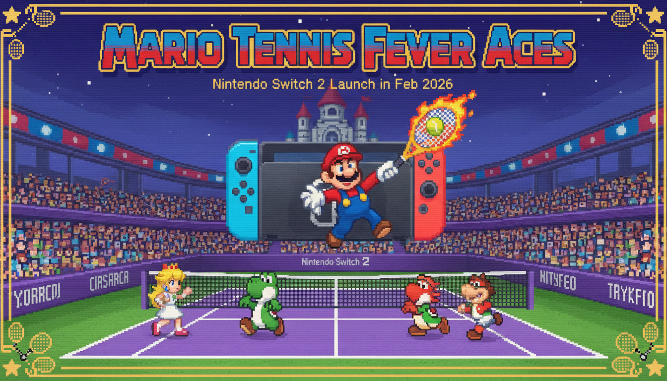 Mario Tennis Fever Aces Nintendo Switch 2 Launch in Feb 2026