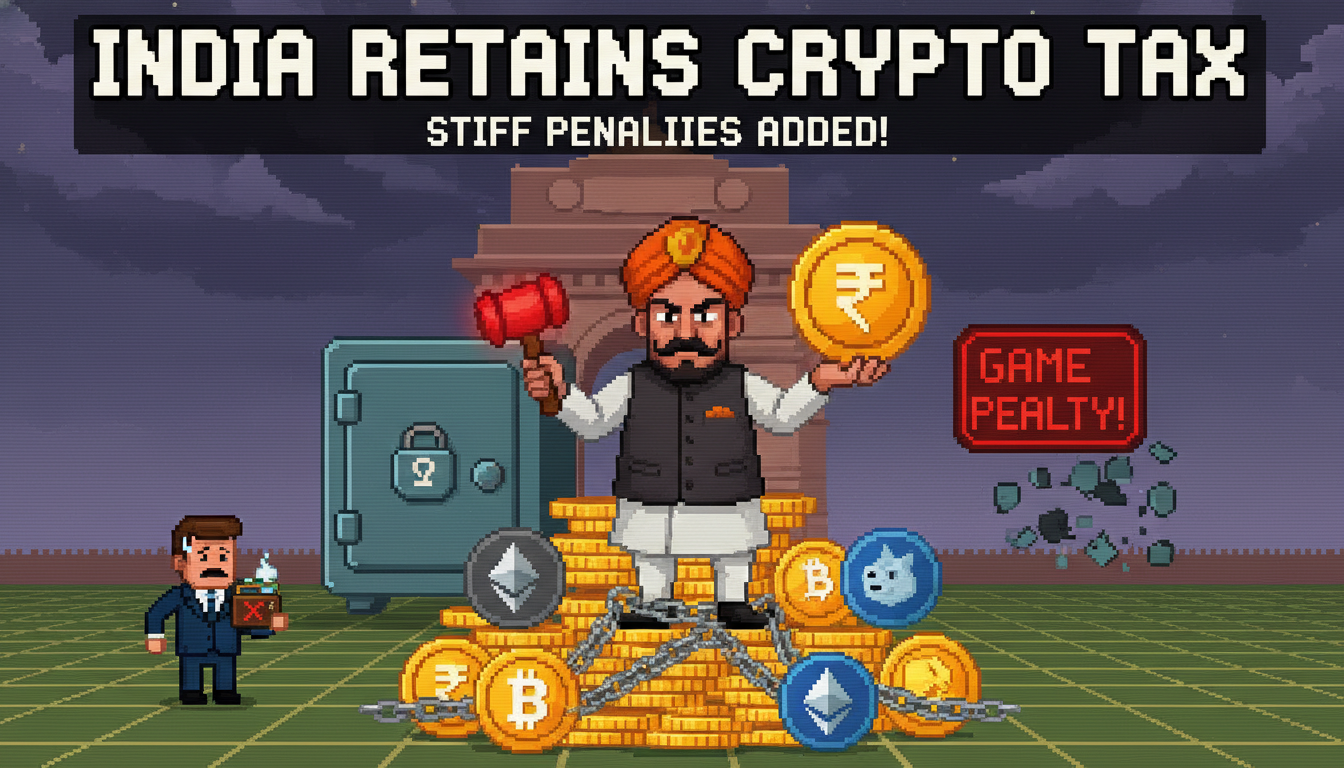 India Retains Crypto Tax, Adds Stiff Penalties for Lapses