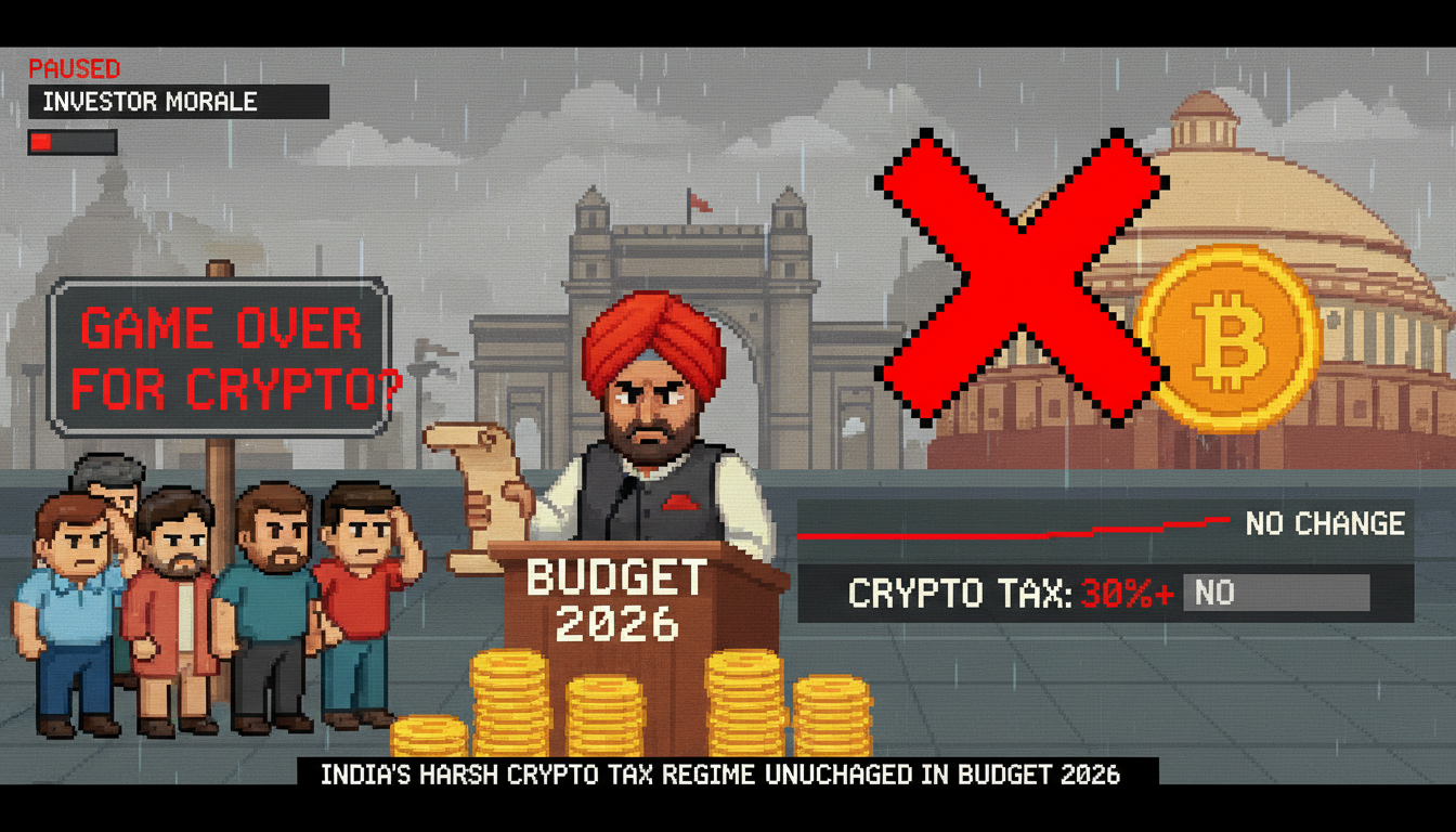 India's Harsh Crypto Tax Regime Unchanged in Budget 2026 India's Harsh Crypto Tax Regime Unchanged in Budget 2026