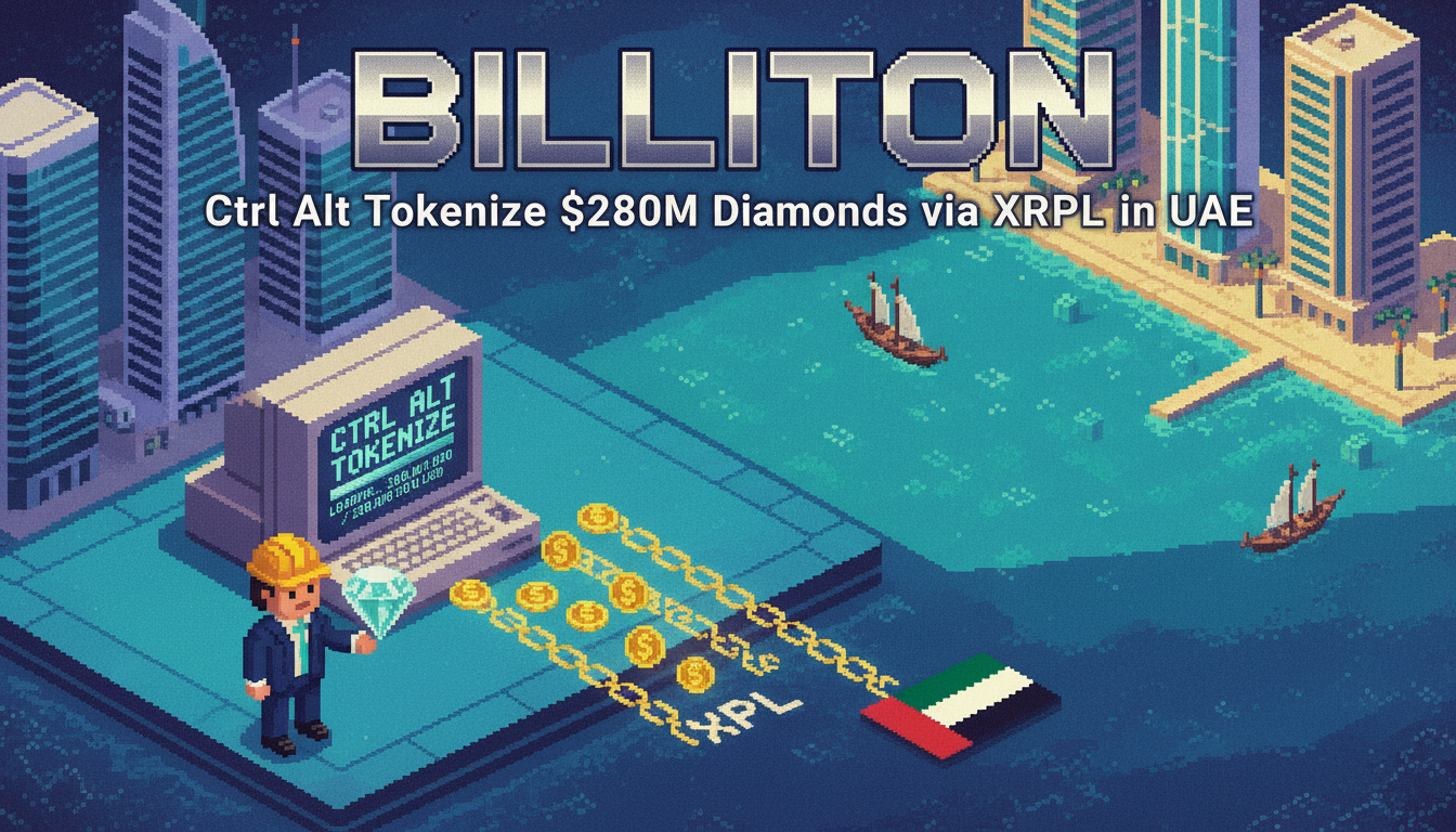 Billiton, Ctrl Alt Tokenize $280M Diamonds via XRPL in UAE Billiton, Ctrl Alt Tokenize $280M Diamonds via XRPL in UAE