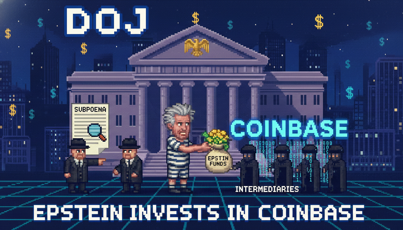 DOJ: Epstein invested in Coinbase via intermediaries
