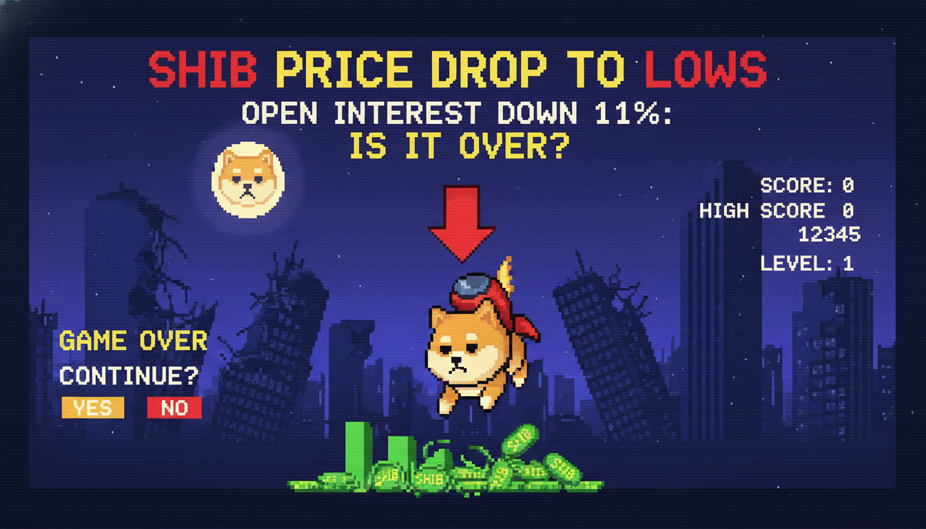 SHIB Price Drop to Lows, Open Interest Down 11%: Is It Over?