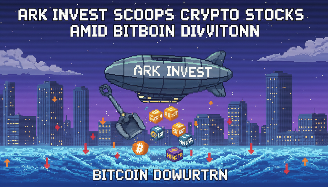 Ark Invest Scoops Crypto Stocks Amid Bitcoin Downturn