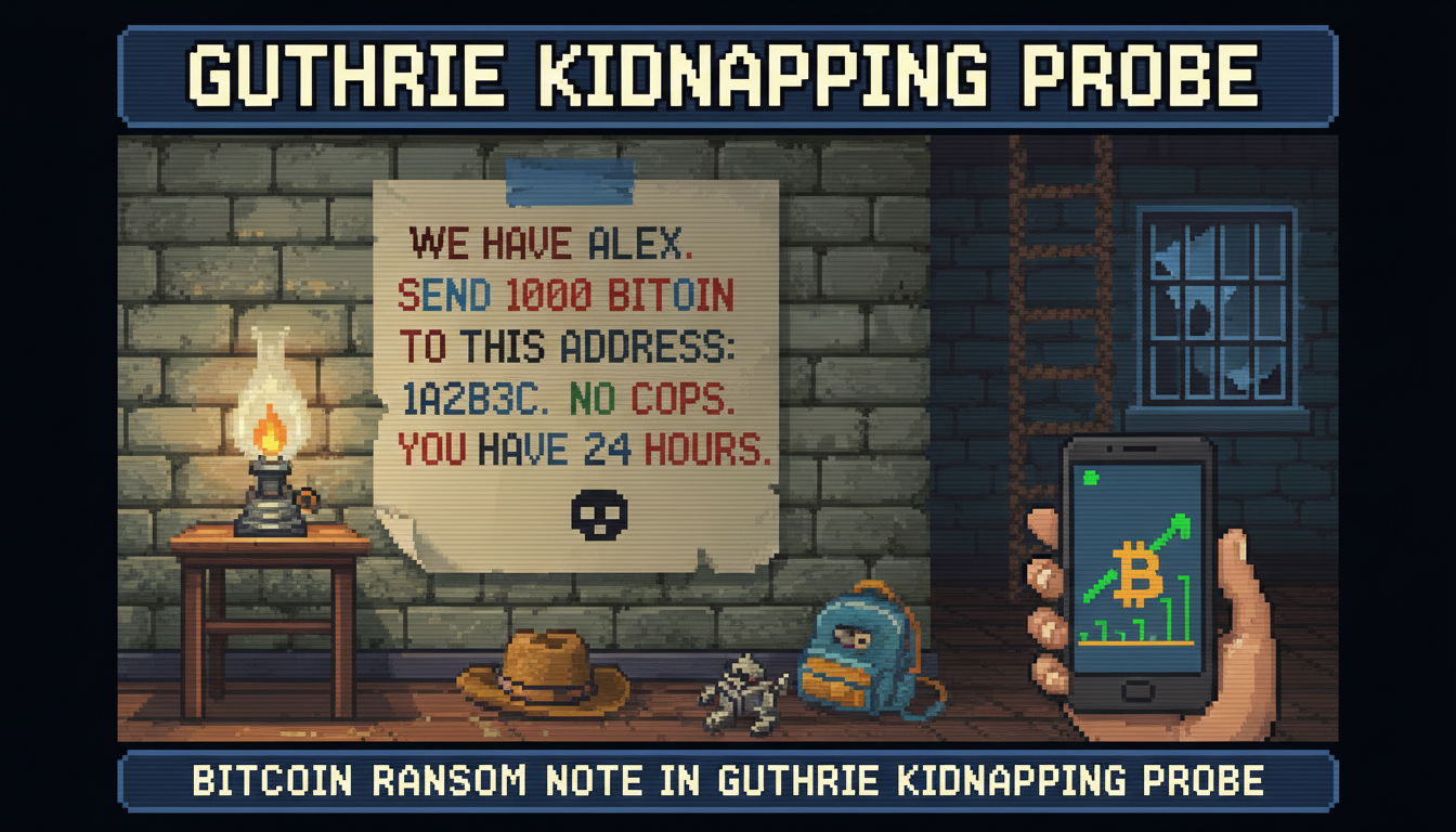 Bitcoin Ransom Note in Guthrie Kidnapping Probe