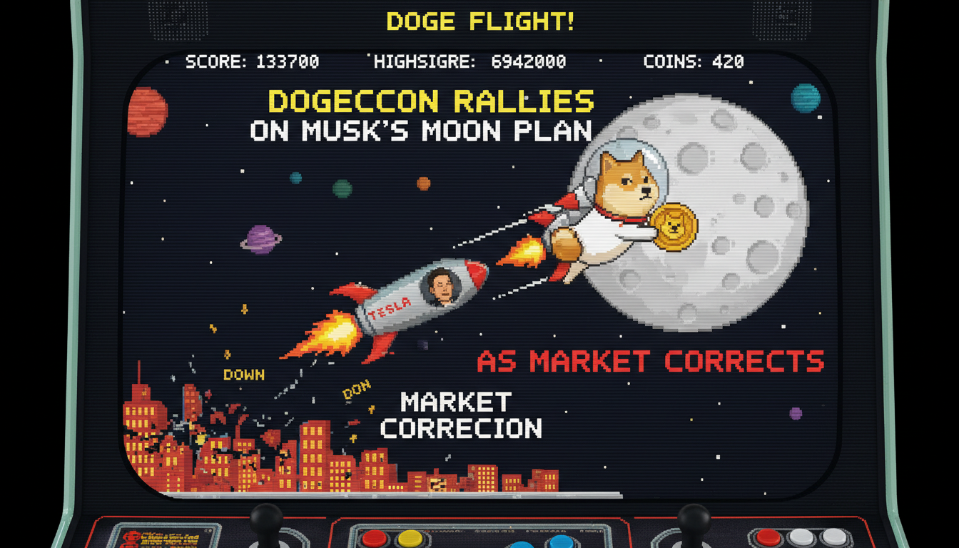 Dogecoin Rallies On Musk's Moon Plan As Market Corrects